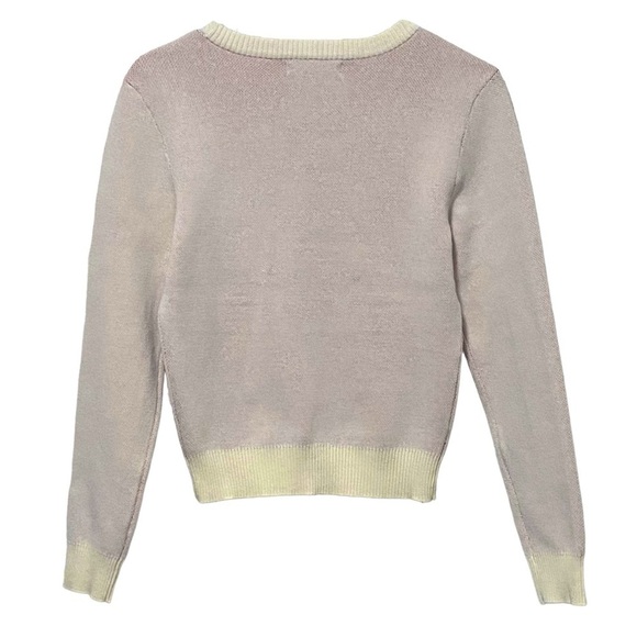 SOCIAL SCENE - SIZE MEDIUM - FUN SWEATER WITH A 7” COLORFUL MUSHROOM B13 - Picture 8 of 10